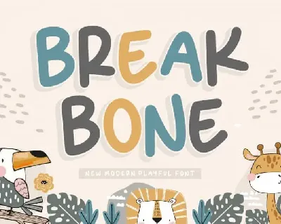 BREAKBONE Modern Playful font