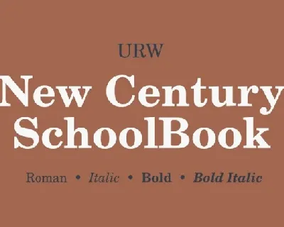 Century Schoolbook Serif font