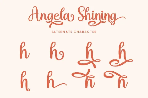 Angela Shining font