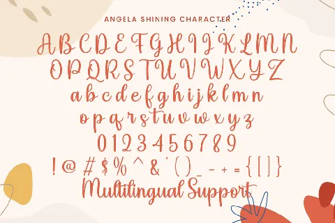 Angela Shining font