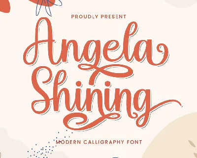 Angela Shining font
