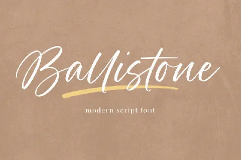 Ballistone font