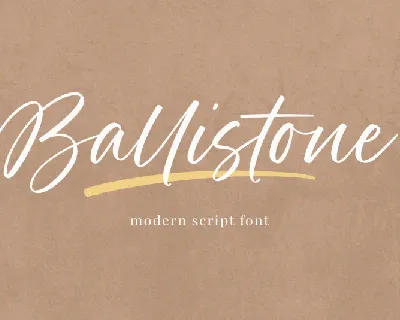 Ballistone font