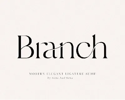 Branch font