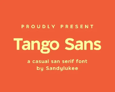 Tango Sans Family font