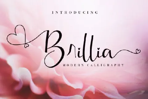 Brillia Modern Calligraphy font