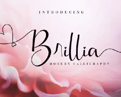 Brillia Modern Calligraphy font