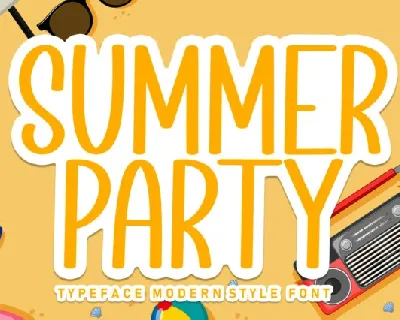 Summer Party Display font