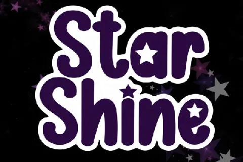 Star Shine Display font