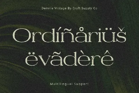 Denvile Vintage font