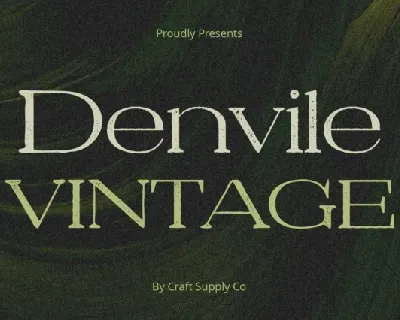 Denvile Vintage font