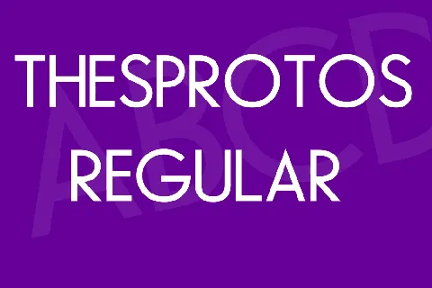 Thesprotos font