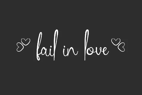 Fail In Love Demo font