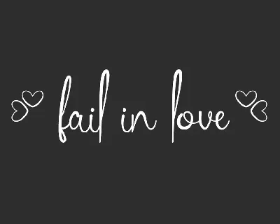 Fail In Love Demo font
