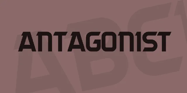 Antagonist font