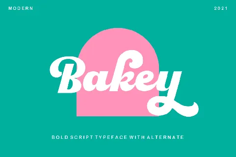 Bakey Display font