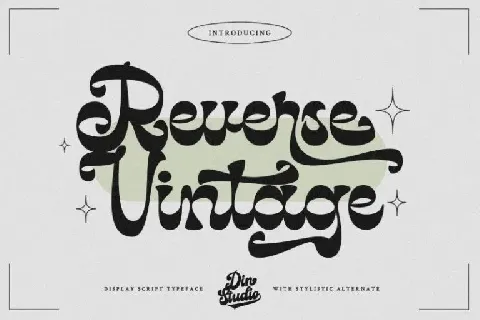 Reverse Vintage font