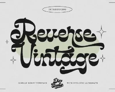 Reverse Vintage font
