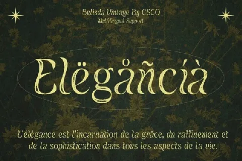 Belisda Vintage font