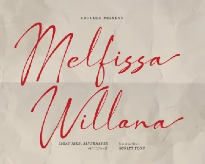Melfissa Willona font