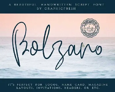 Bolzano Script font