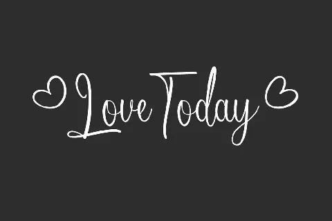 Love Today Demo font