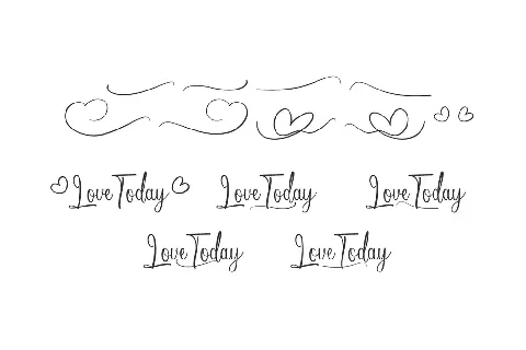 Love Today Demo font