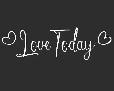 Love Today Demo font