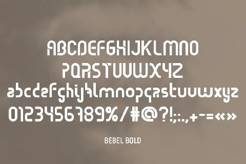 Bebel font