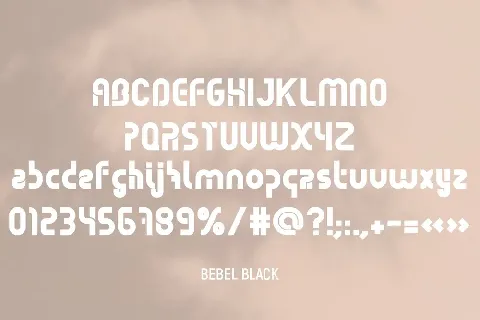 Bebel font