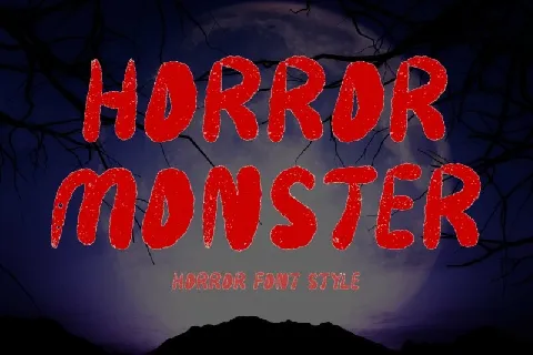 Horror Monster font