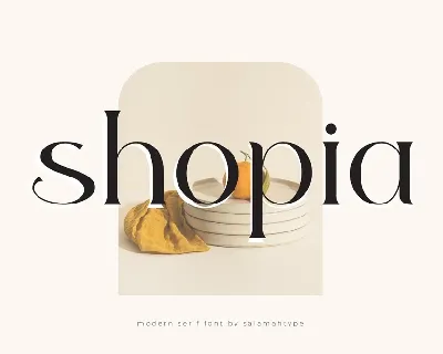 Shopia font