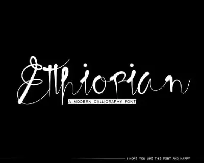 Etthiopian Calligraphy font