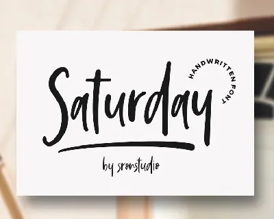 Saturday Vibes Script font