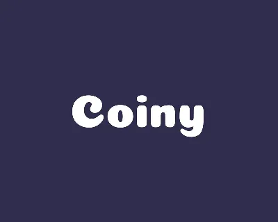 Coiny font