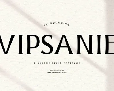 Vipsanie font