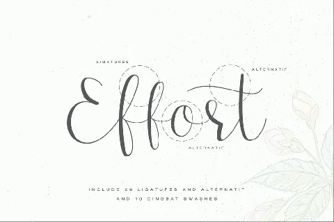 Effort font