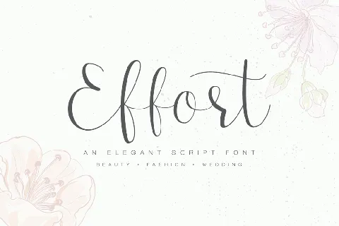 Effort font