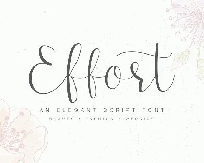 Effort font