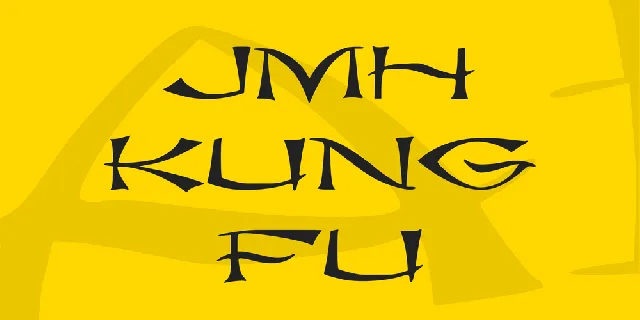 JMH kung fu font