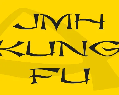 JMH kung fu font