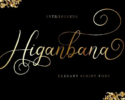 Higanbana font