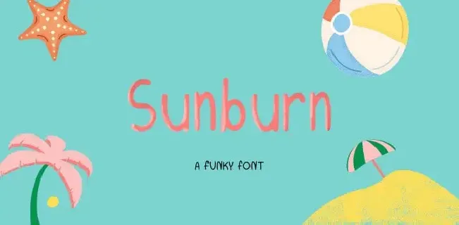 Sunburn Script font