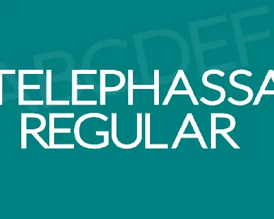 Telephassa font