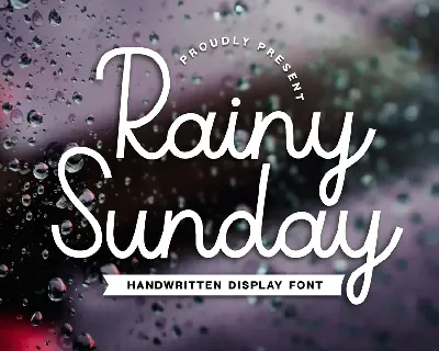 Rainy Sunday font