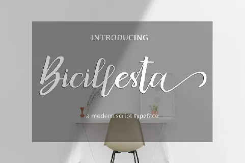 Bicillesta Calligraphy font