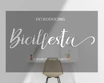 Bicillesta Calligraphy font