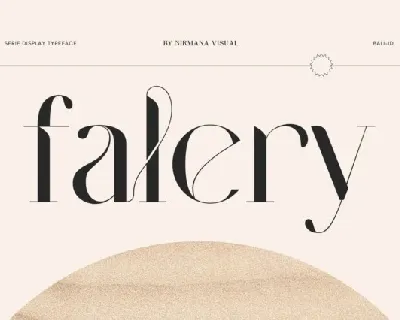 Falery font