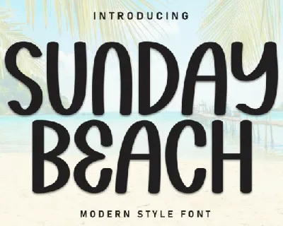 Sunday Beach Display font