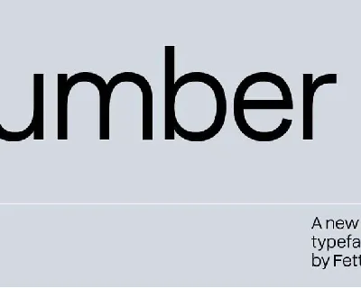 Humber font